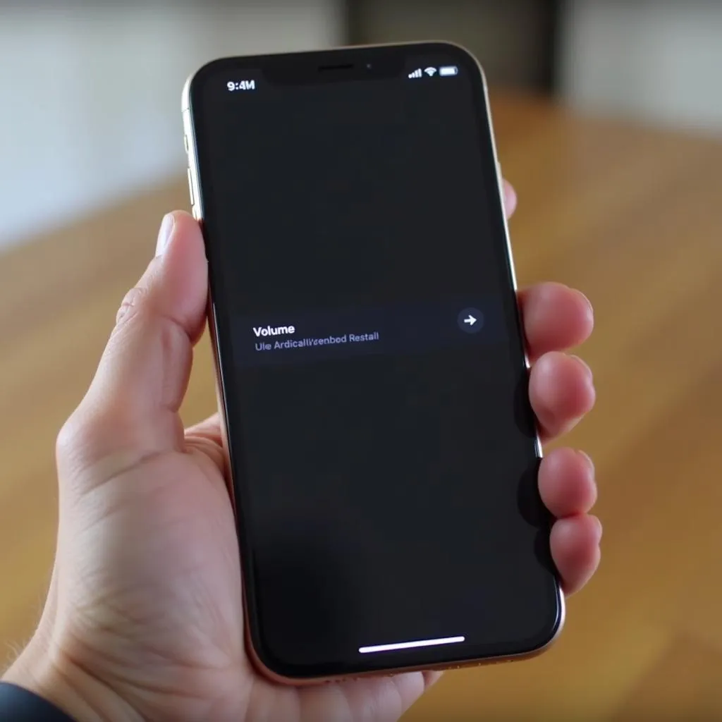 Buộc khởi động lại iPhone X