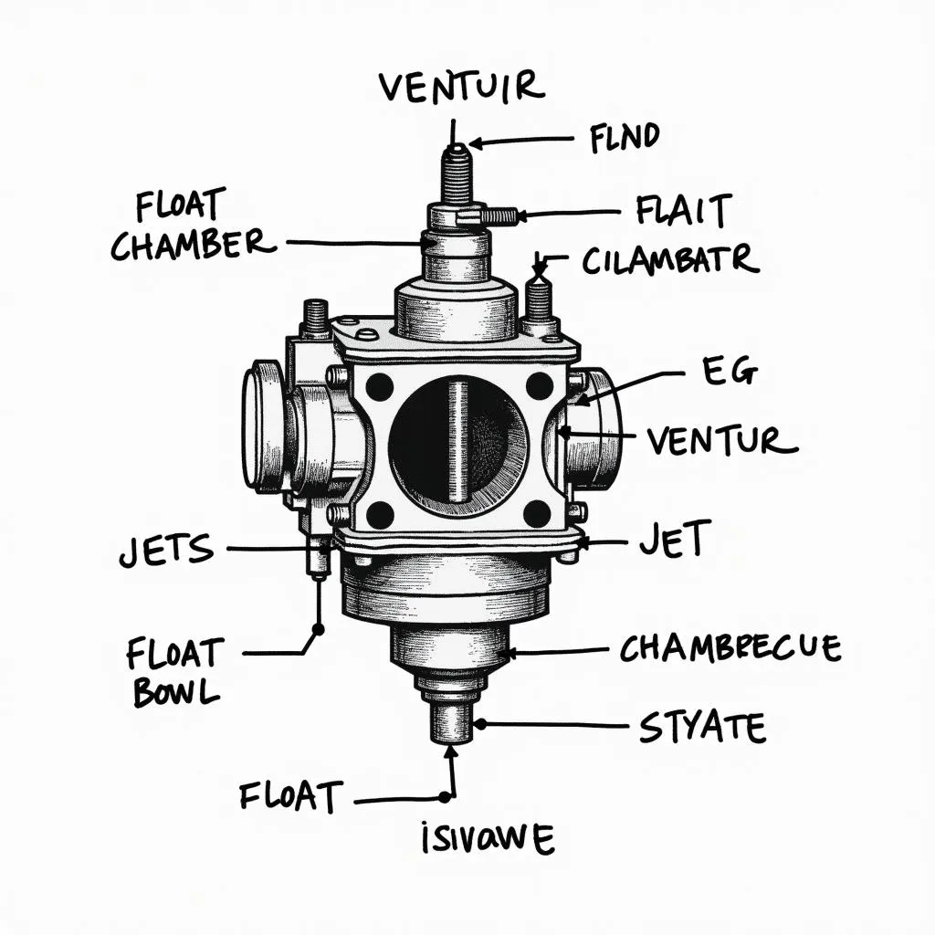 Các bộ phận bộ chế hòa khí