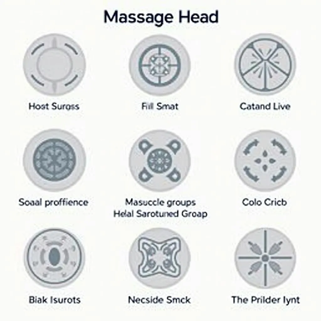 Các loại đầu massage khác nhau