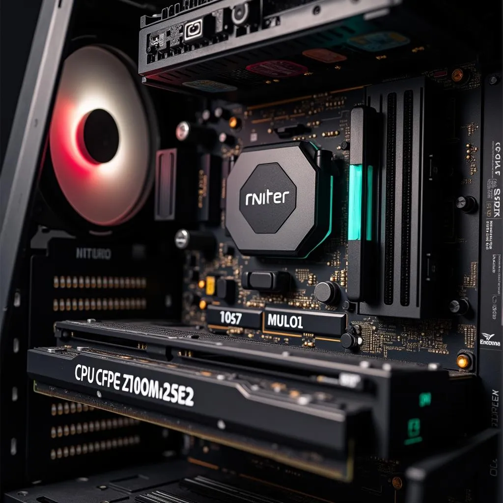 Essential hardware components of a gaming PC