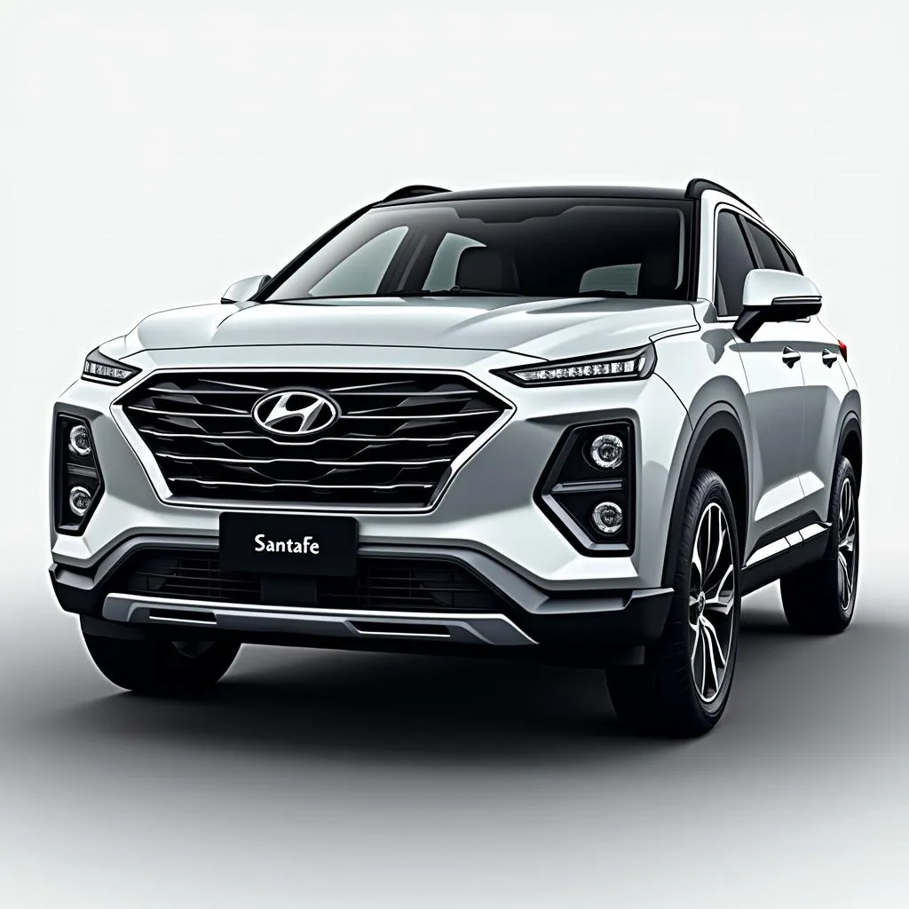 Hyundai SantaFe 2018 máy dầu ngoại thất