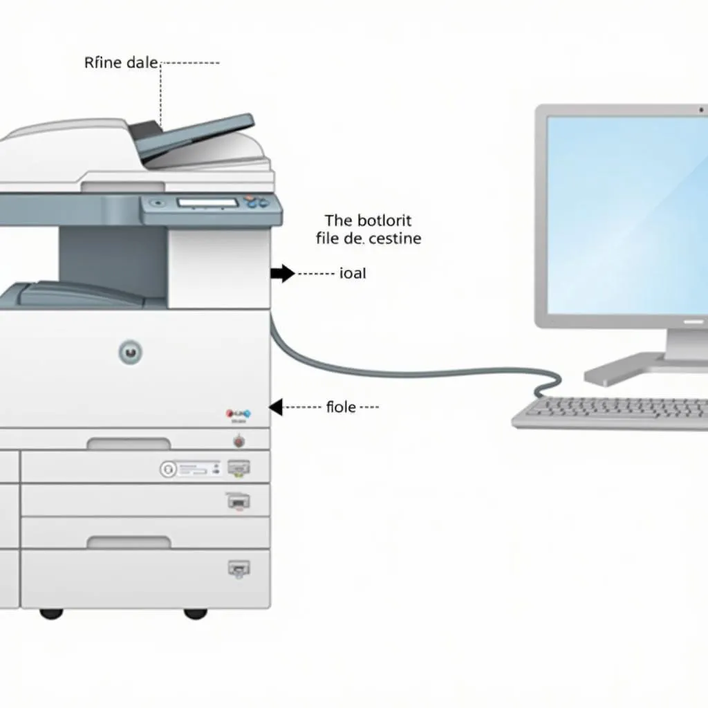 Kết nối máy photocopy Ricoh với máy tính