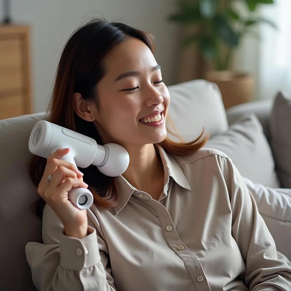 Người Dùng Sử Dụng Máy Massage Xiaomi