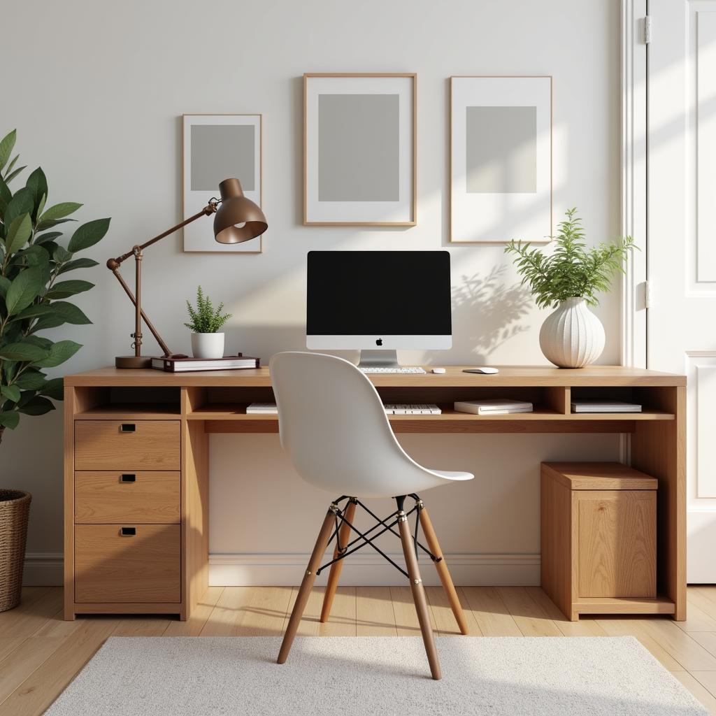 Modern Wooden Computer Desk