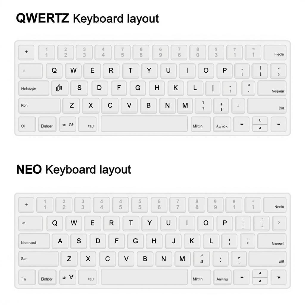 Bàn Phím Tiếng Đức QWERTY và NEO