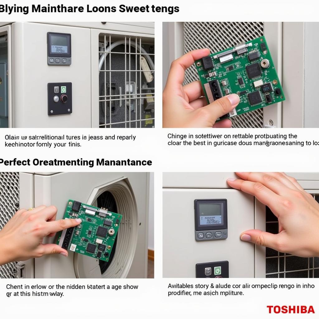 Bảo dưỡng bo mạch máy lạnh Toshiba