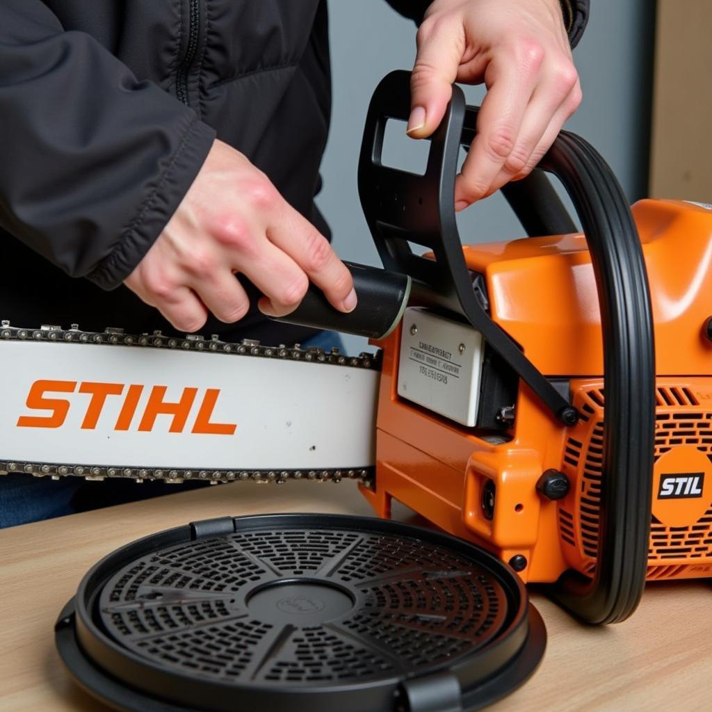 Bảo dưỡng máy cưa xích Stihl