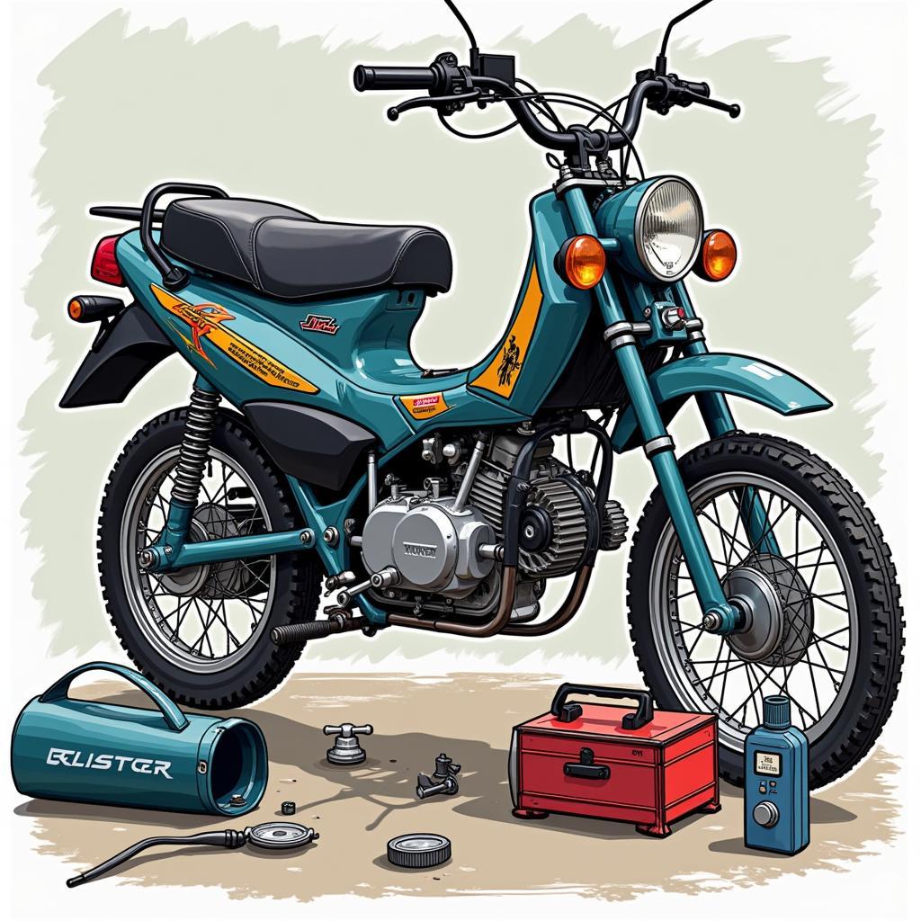 Bảo dưỡng xe máy cũ 50cc