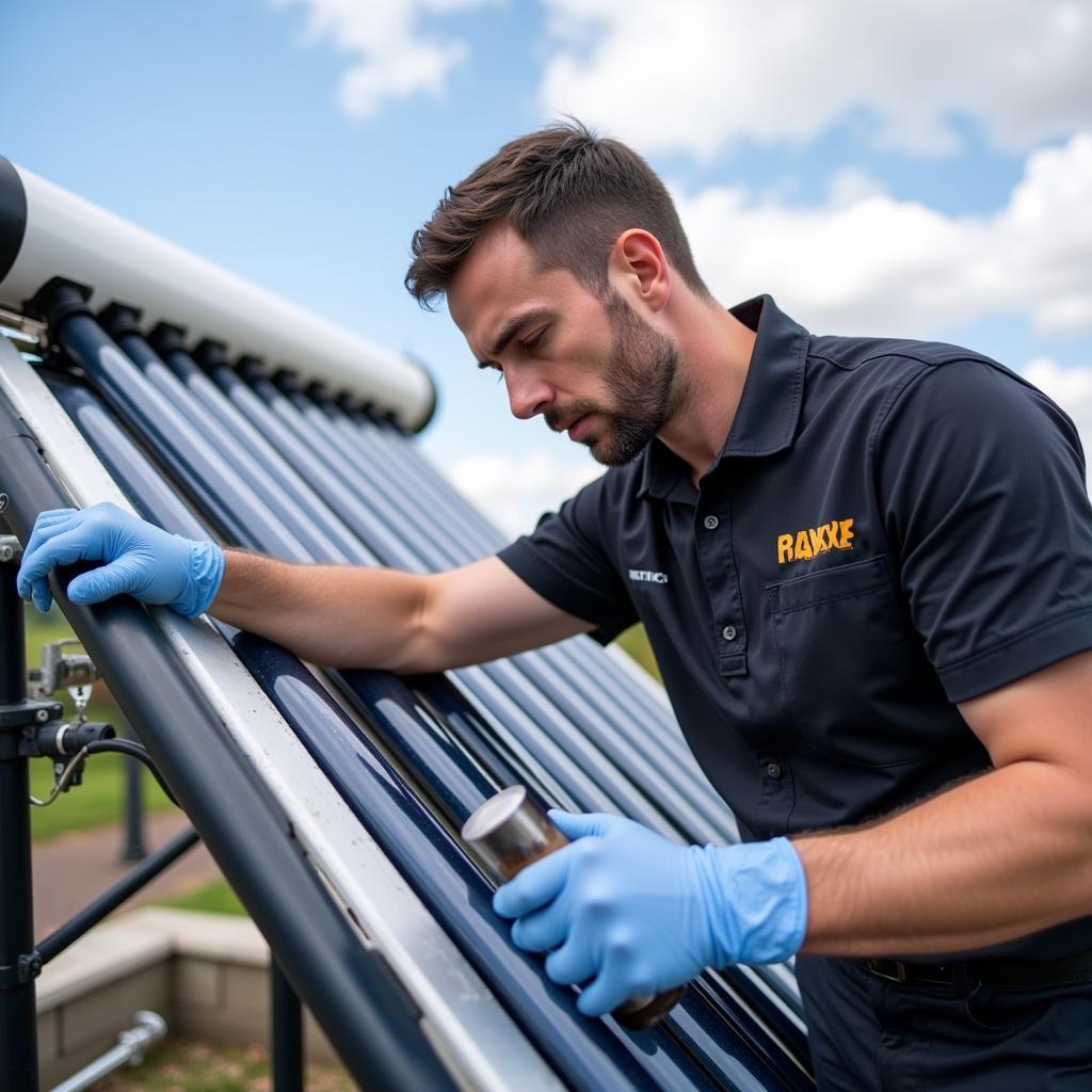 Regular maintenance of solar water heaters