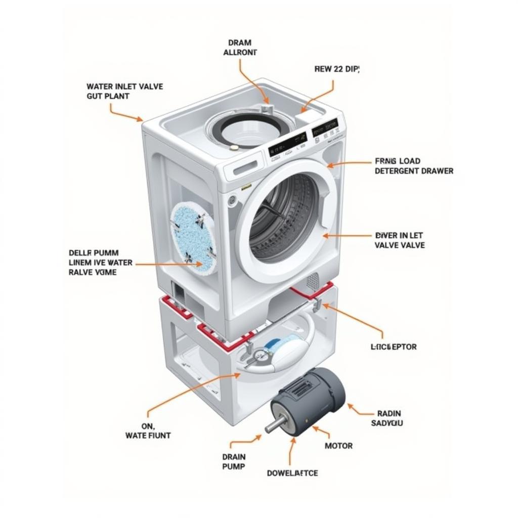 LG Front Load Washing Machine Layout