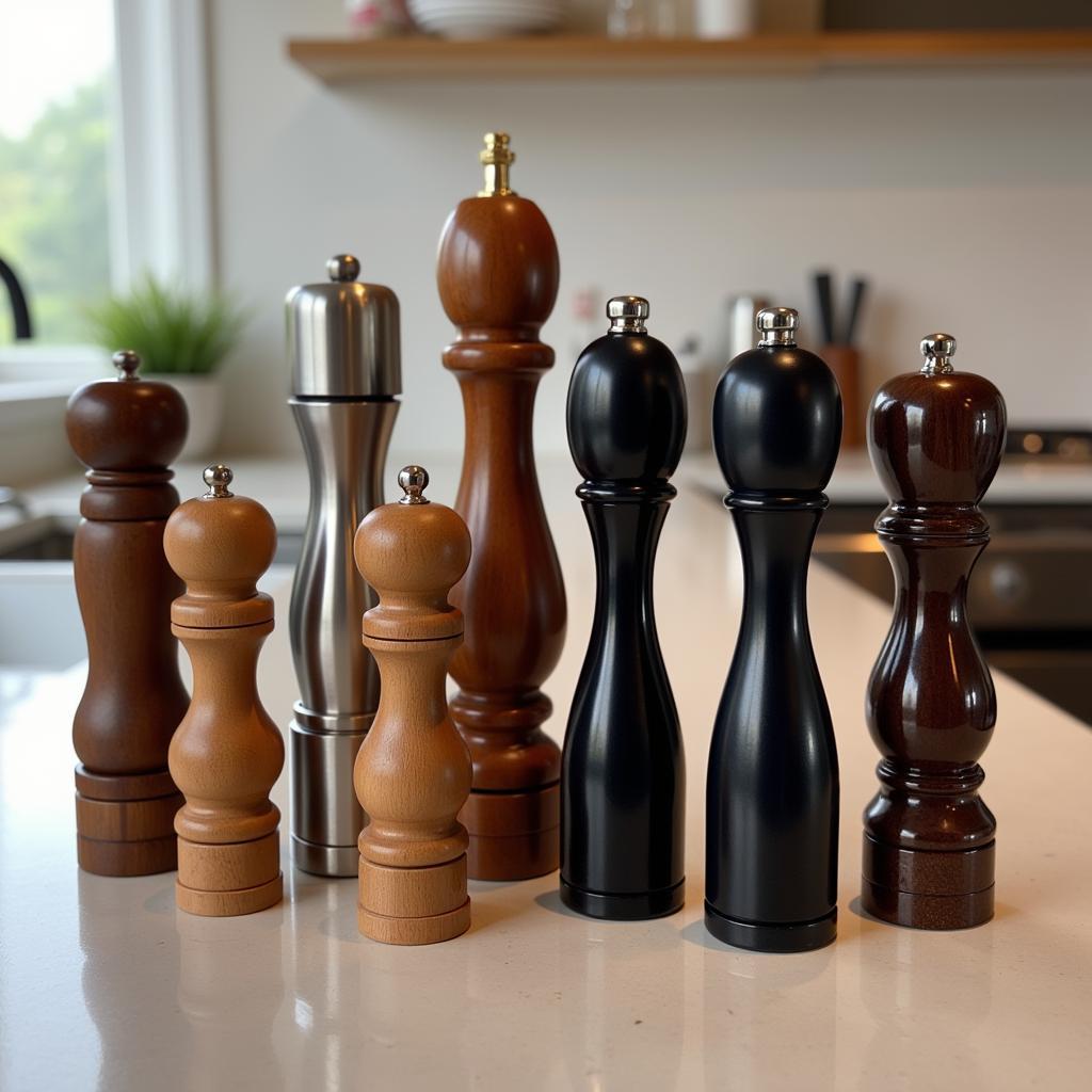 Collection of German Handheld Pepper Mills