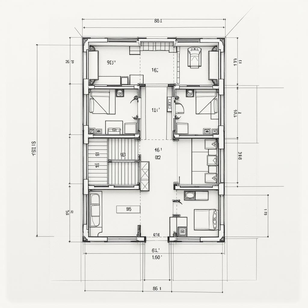 Thiết kế bố trí thang máy nhà 5 tầng