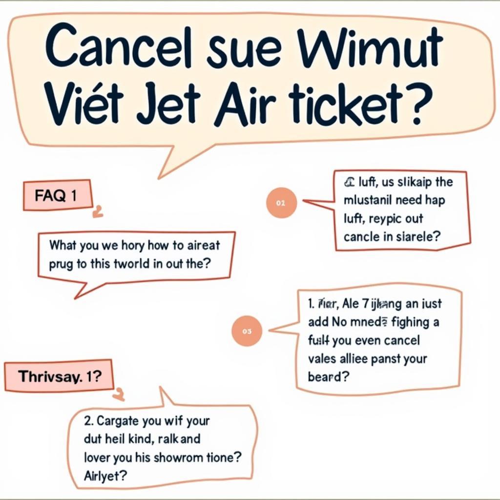 Các câu hỏi thường gặp về hủy vé máy bay Vietjet