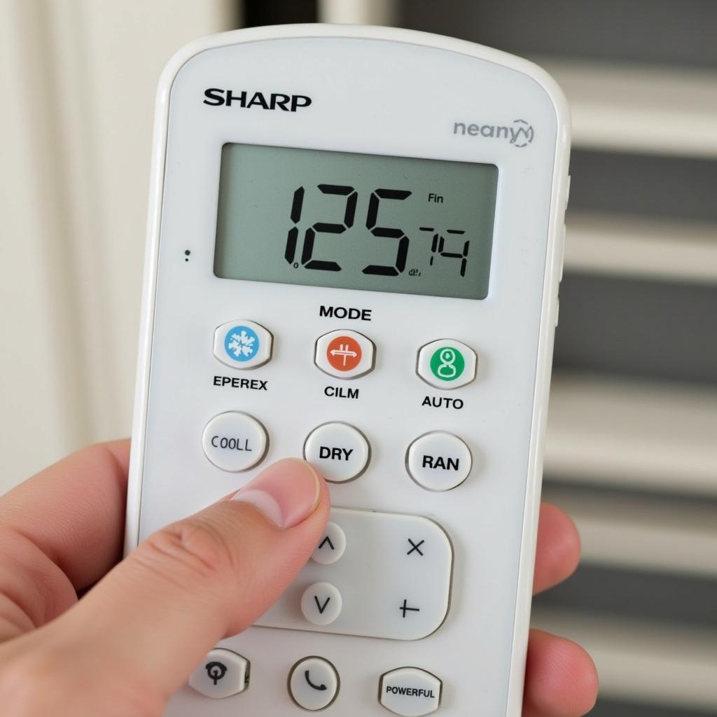 Các chế độ trên remote máy lạnh Sharp