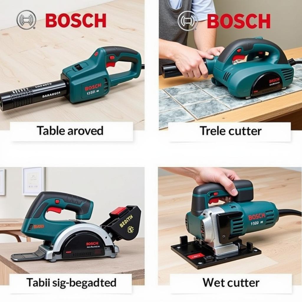 Các dòng máy cắt gạch Bosch phổ biến