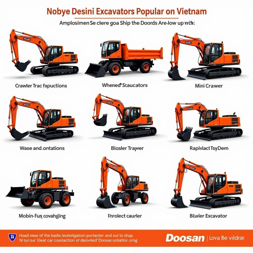 Các Dòng Máy Xúc Doosan Phổ Biến