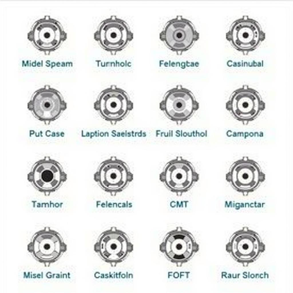 Various types of motorcycle bulb sockets