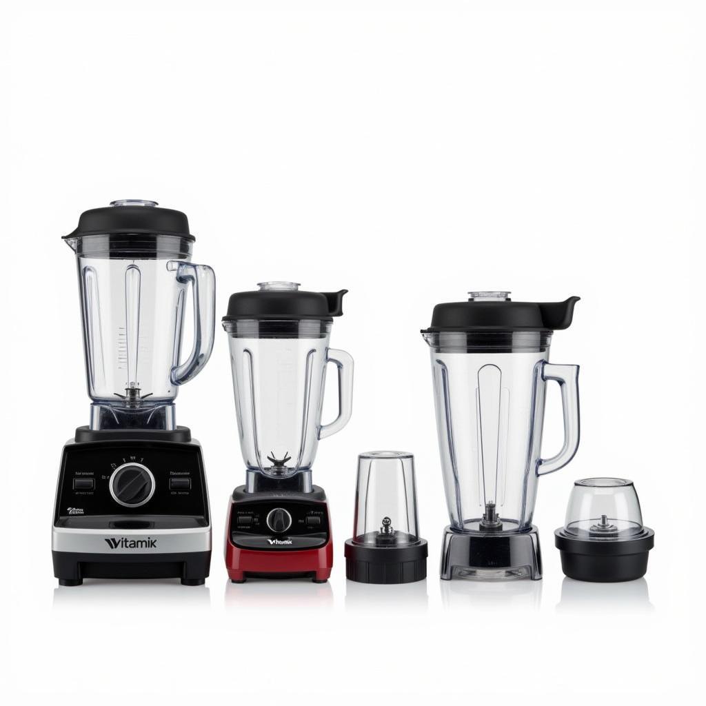 Different Vitamix blender containers