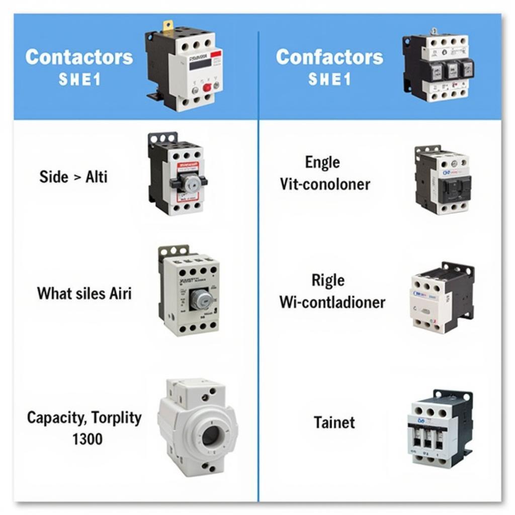 Different types of contactors