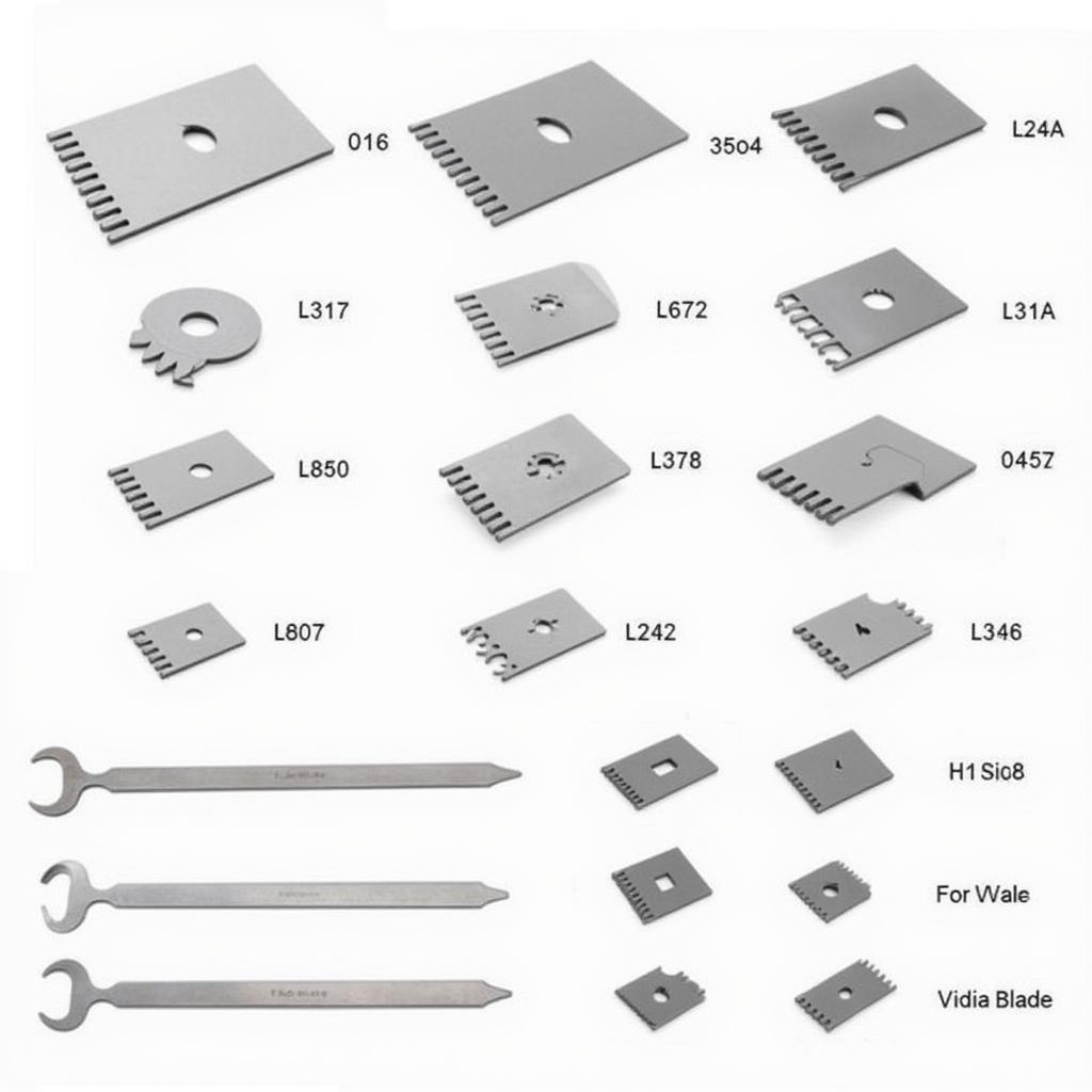 Các loại lưỡi cắt tường