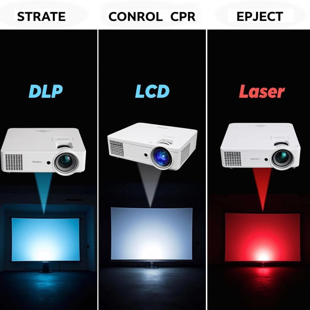 Different types of projectors: DLP, LCD, Laser