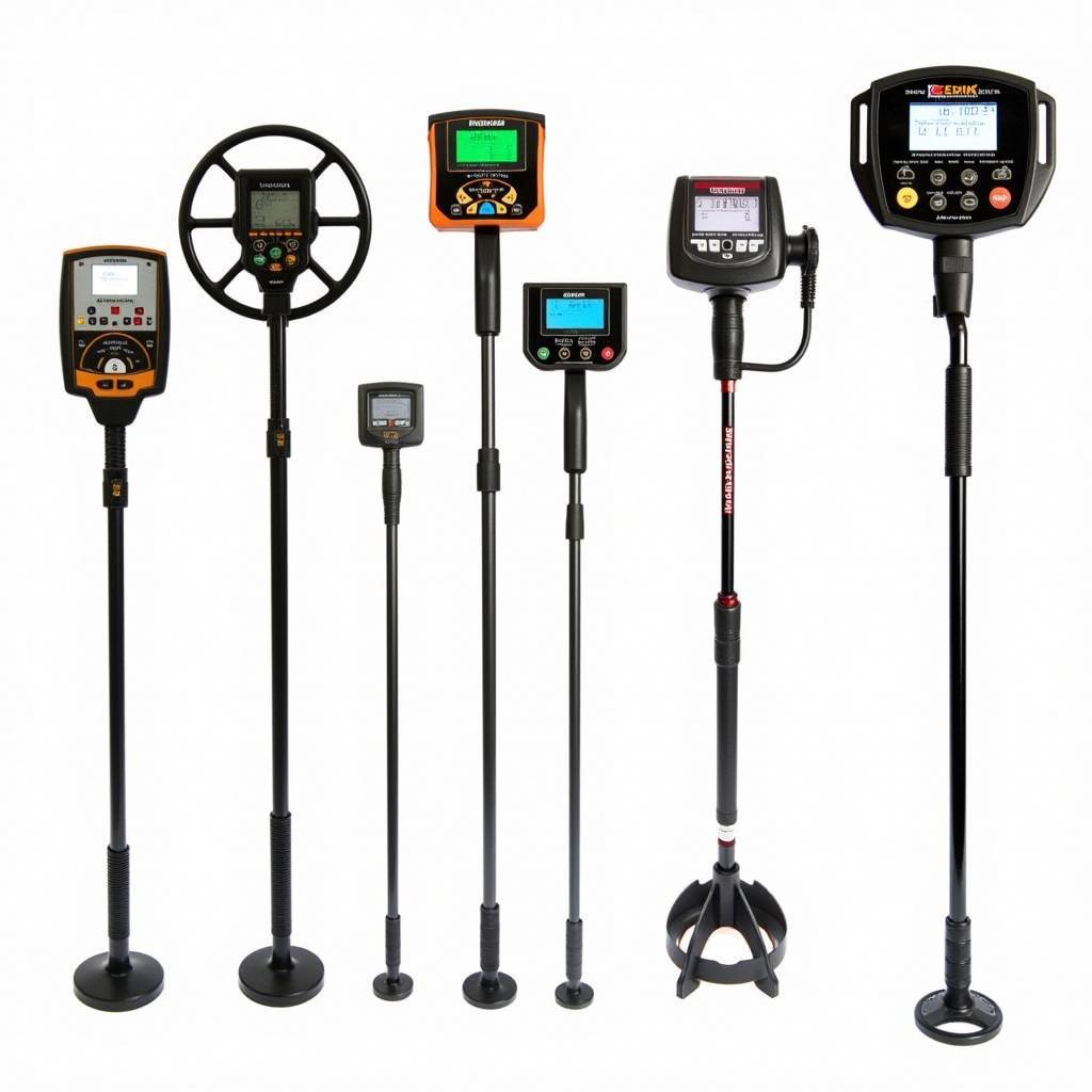 Different types of waterproof metal detectors