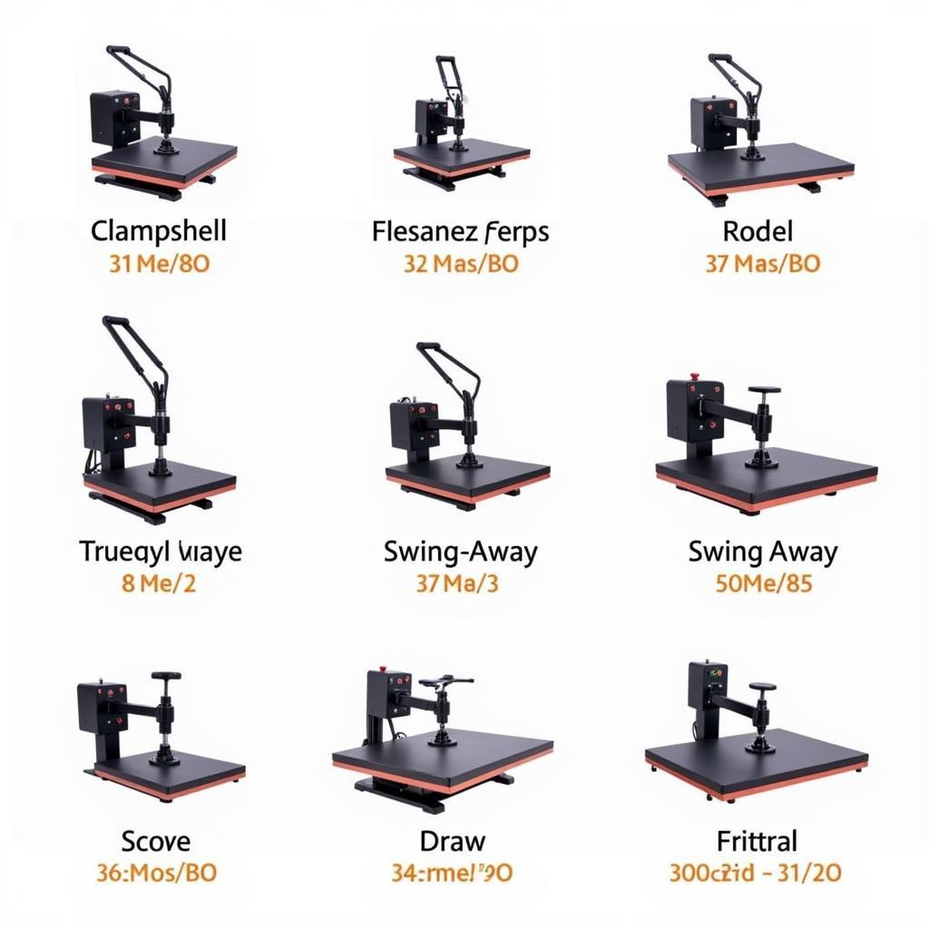 Different types of heat press machines