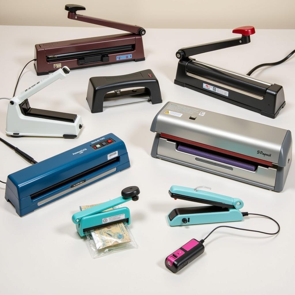 Different types of handheld bag sealers