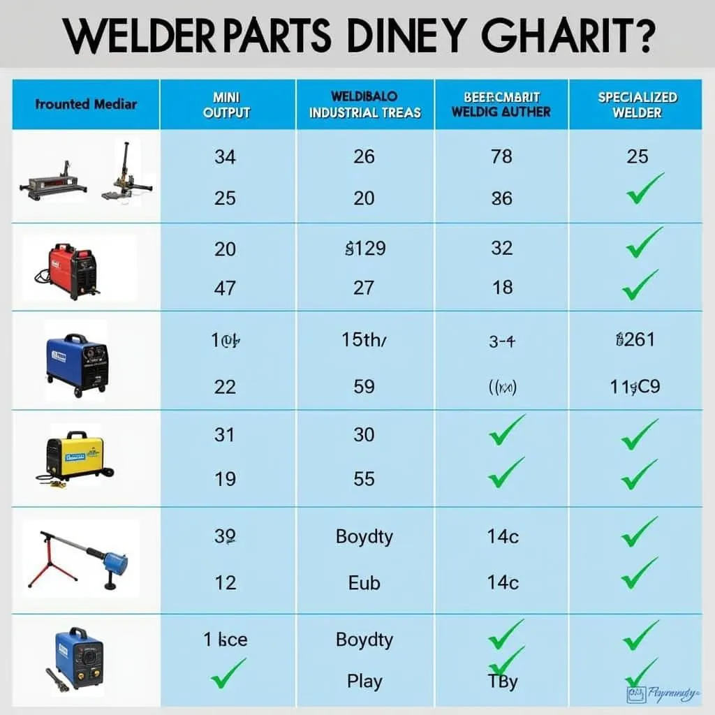 Các Loại Máy Hàn Theo Công Suất