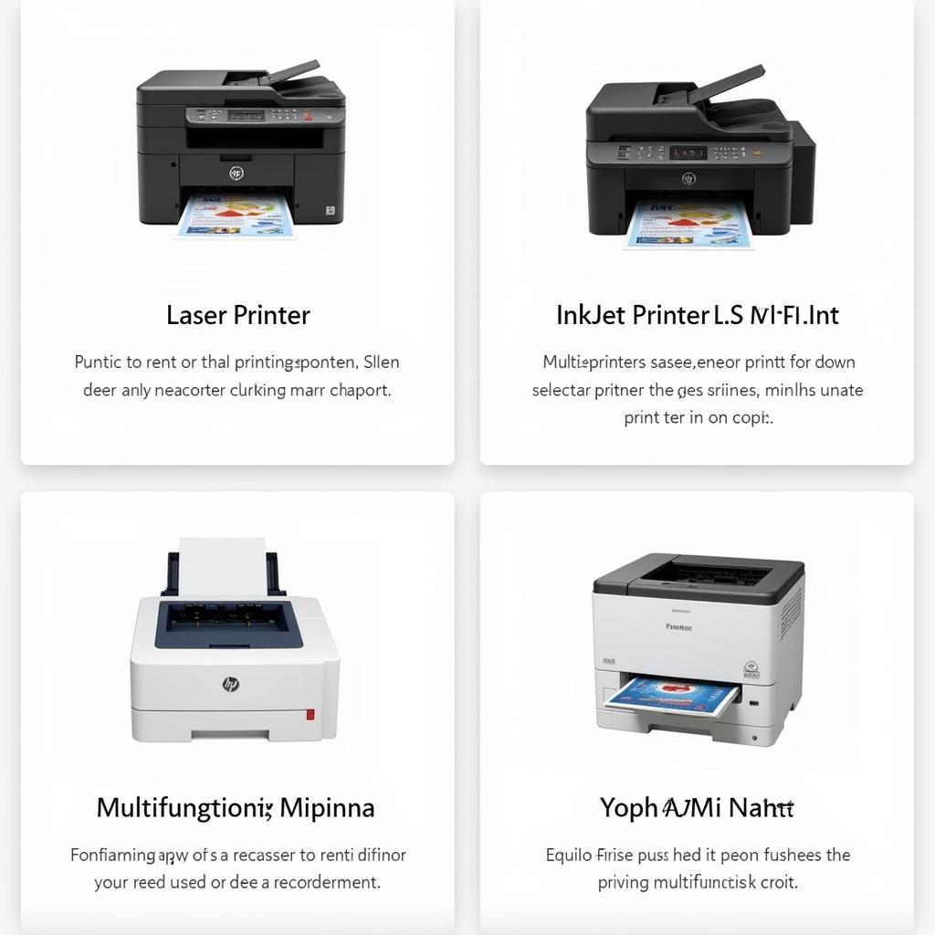 Types of printers for rent