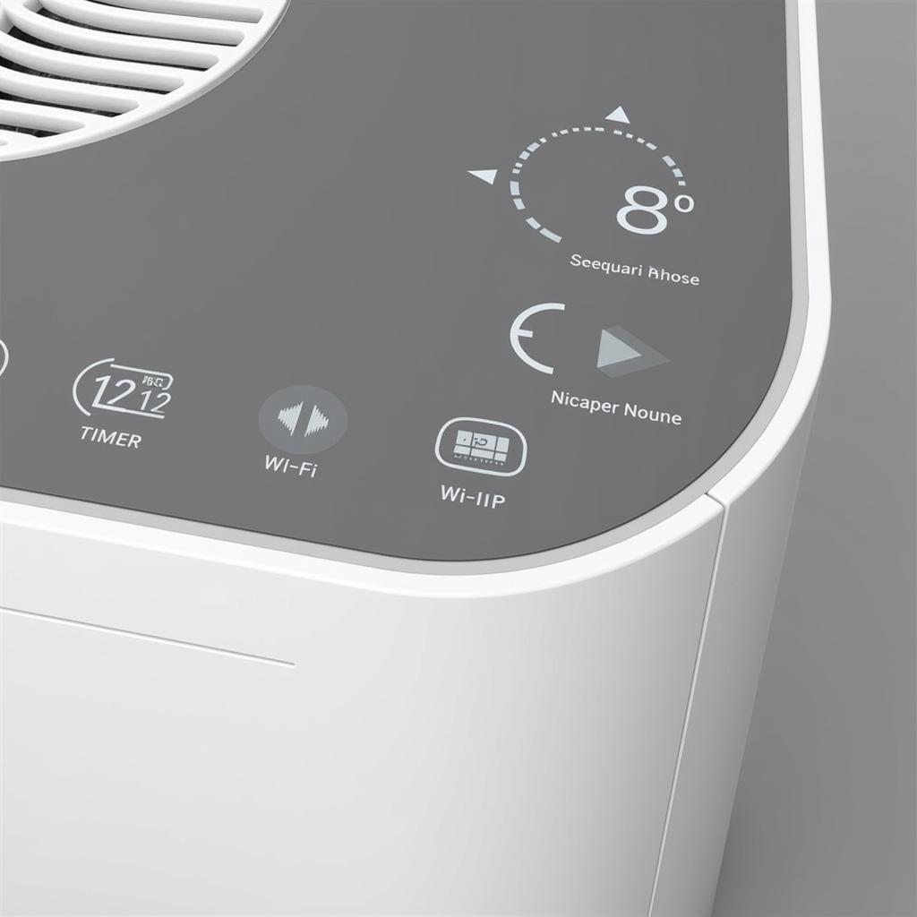 Air purifier with additional features like Wi-Fi connectivity and a sleep mode.