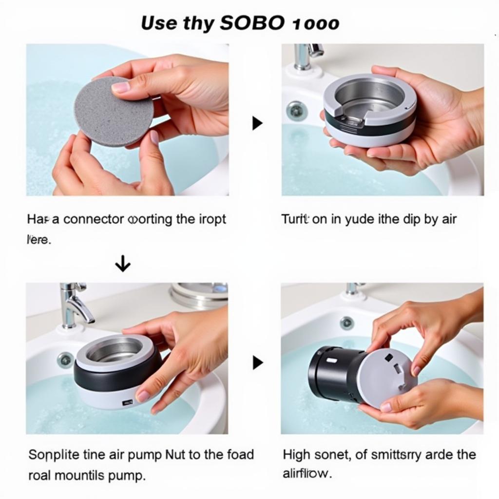 Cách sử dụng máy sủi oxy SOBO 10000