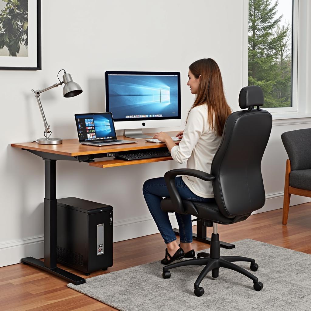 Choosing a computer desk for sitting on the floor