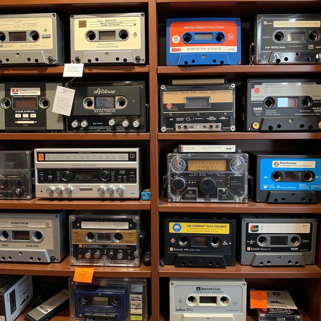 Cửa hàng bán máy cassette