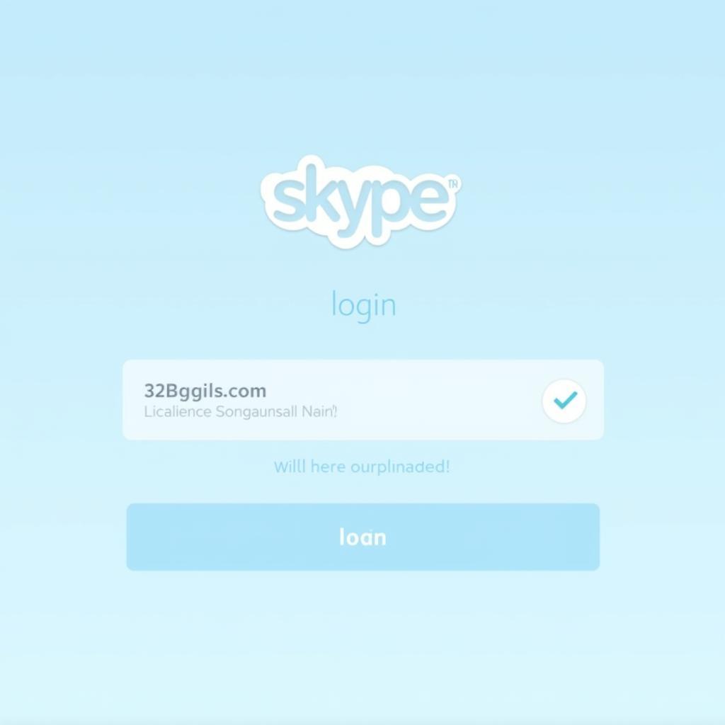 Đăng nhập Skype bước 1