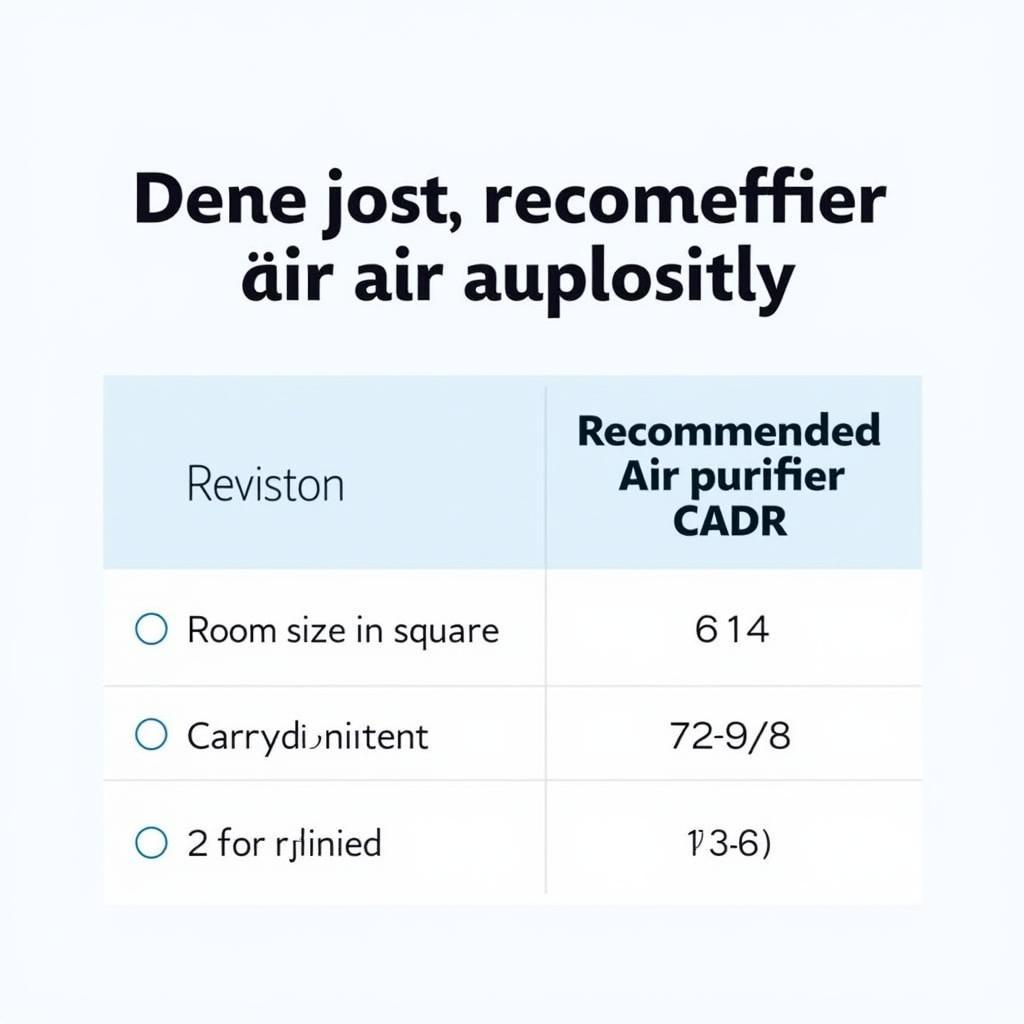 Choosing the right air purifier capacity based on room size