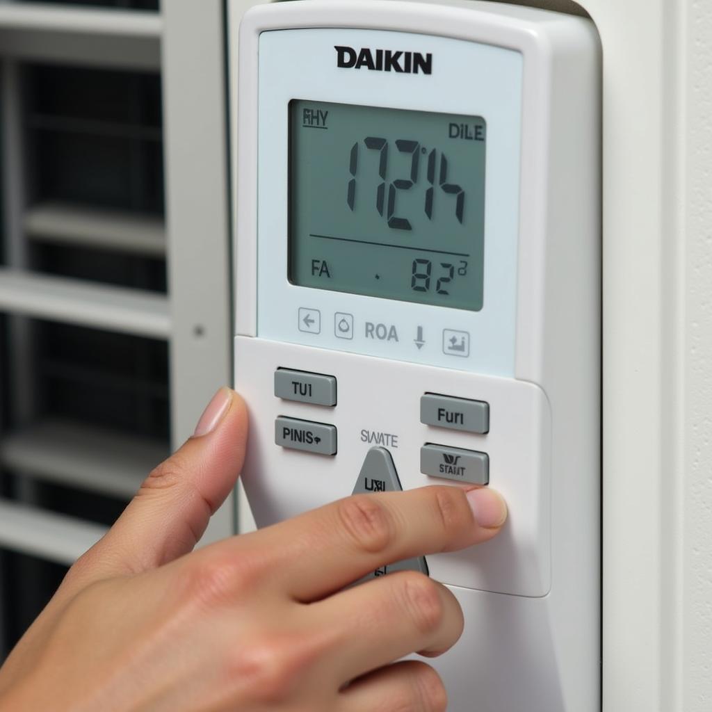 Điều chỉnh nhiệt độ máy lạnh Daikin