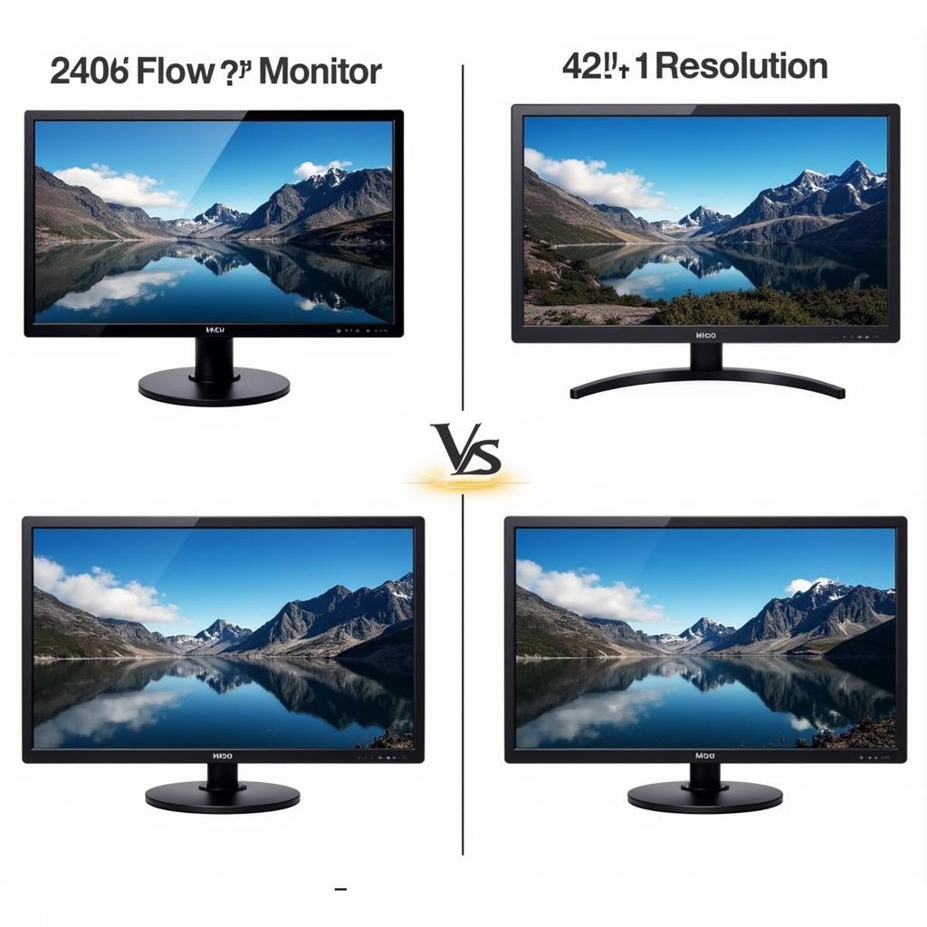 42 inch monitor resolution comparison