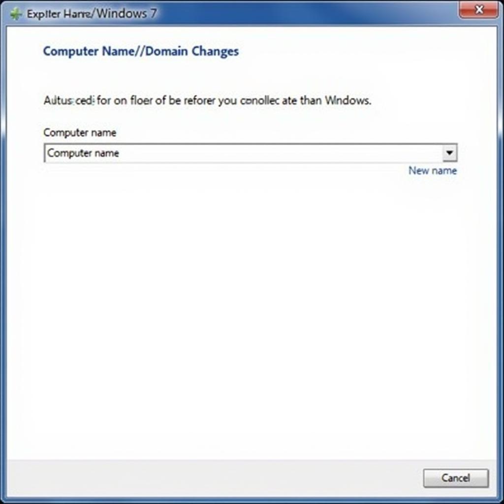 windows 7 computer name change window