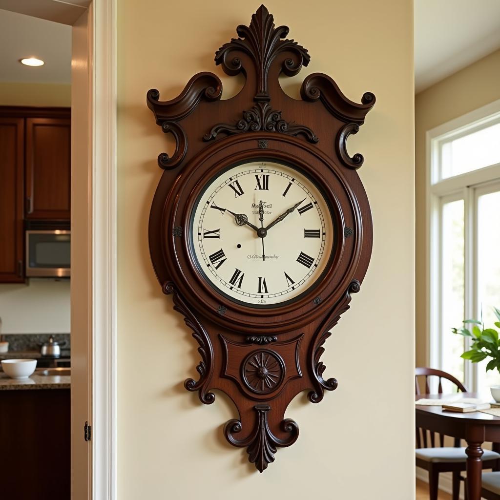 Classic Wooden Wall Clock