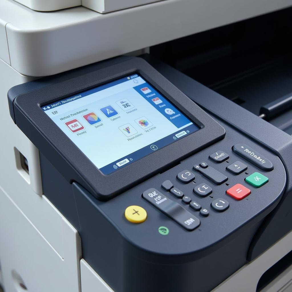 Giao Diện Điều Khiển Máy Photocopy Ricoh Aficio MP 7502