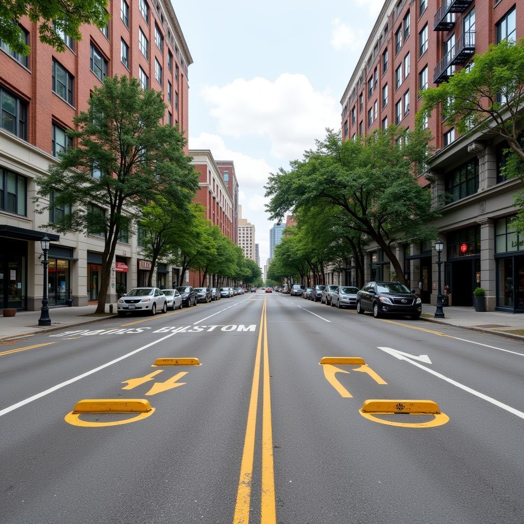 Traffic calming bumps