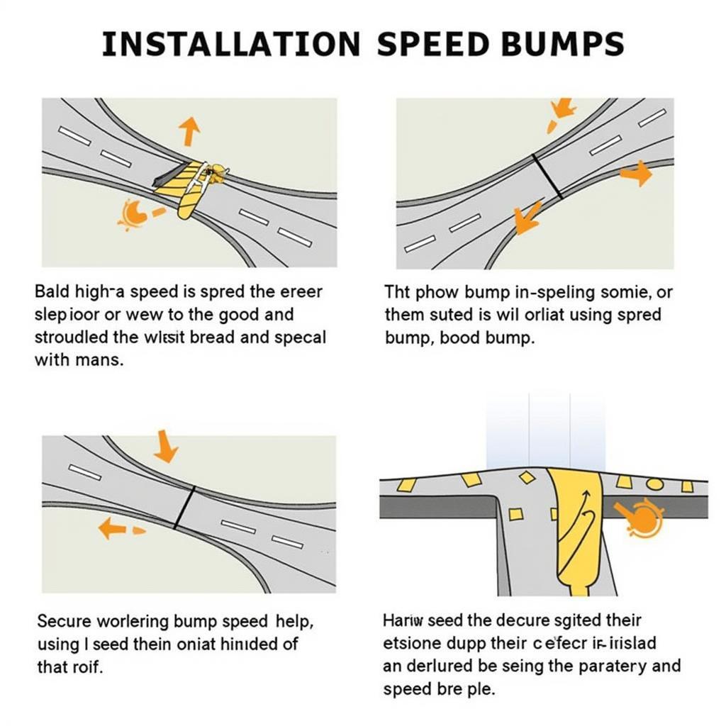 Installing speed bumps