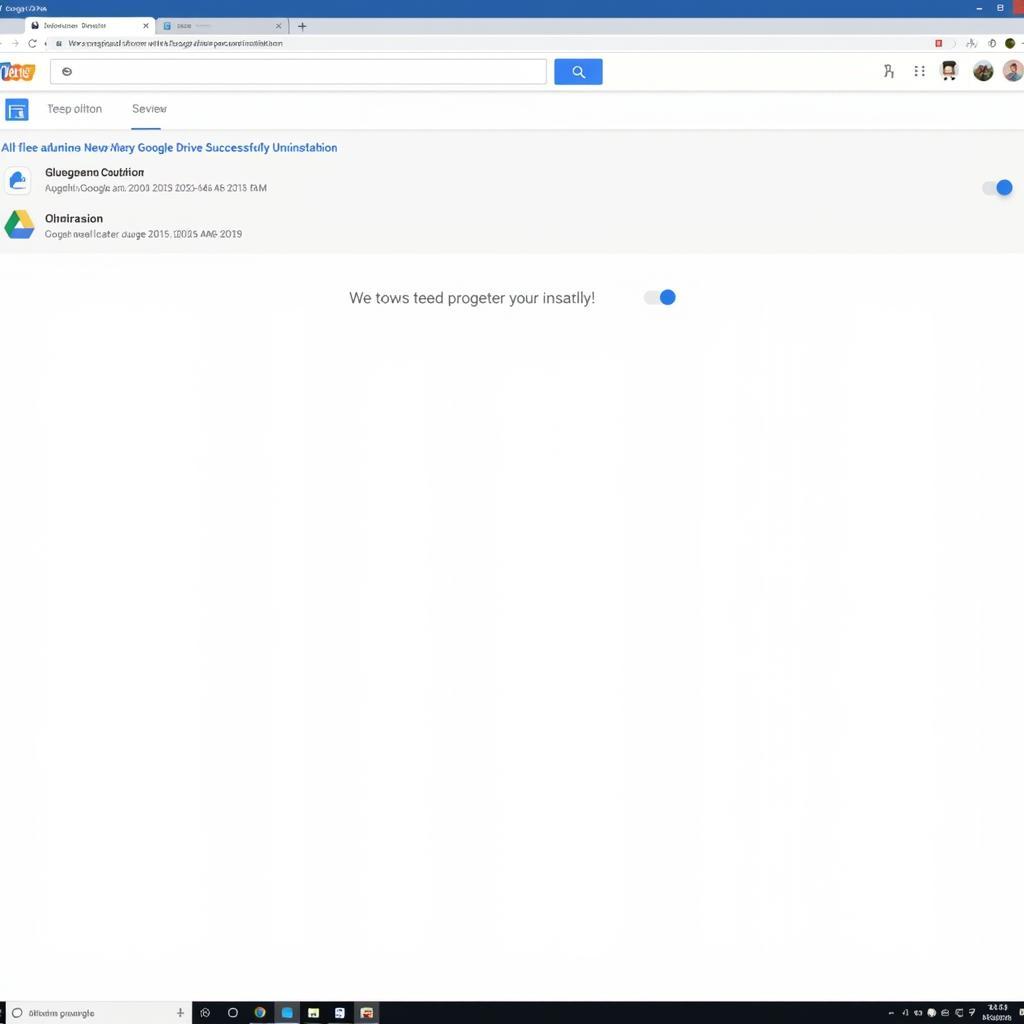 Google Drive đã được gỡ cài đặt