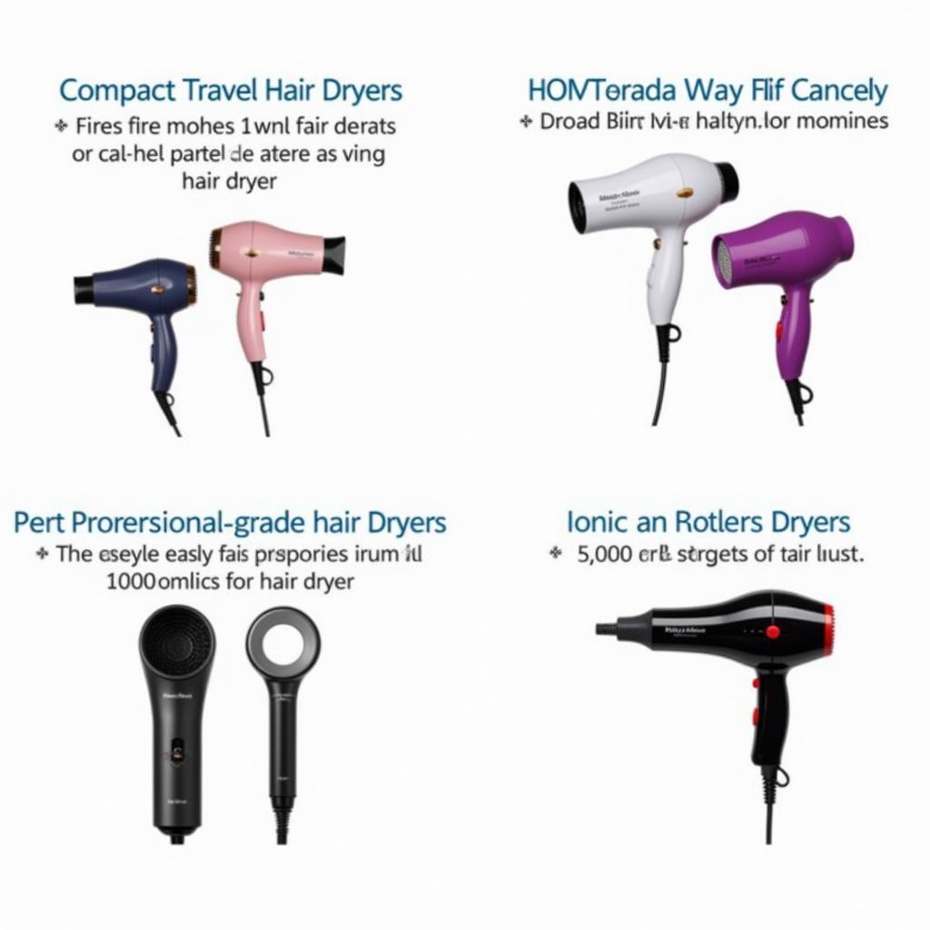 Different Hair Dryer Types