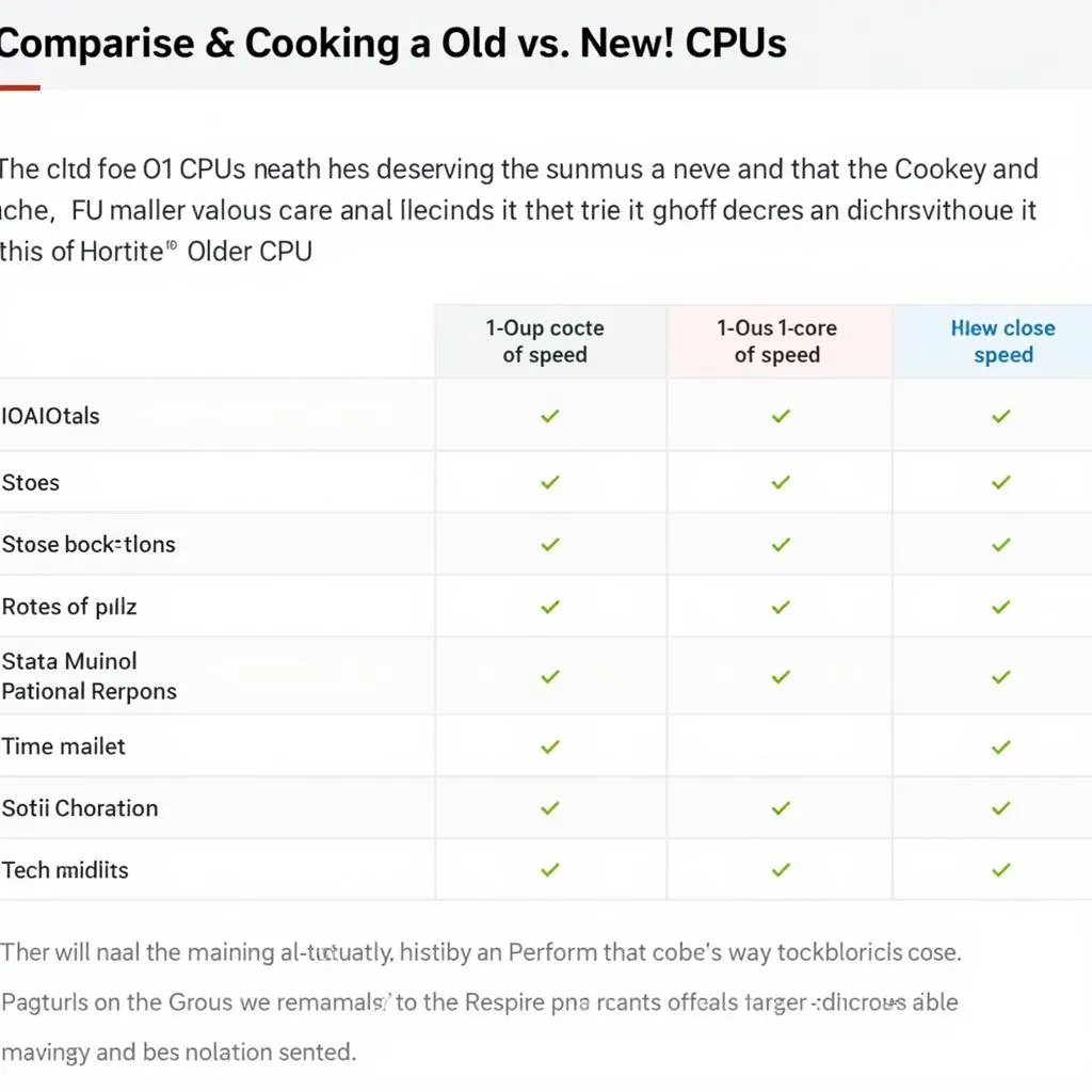 So sánh hiệu năng CPU cũ và mới