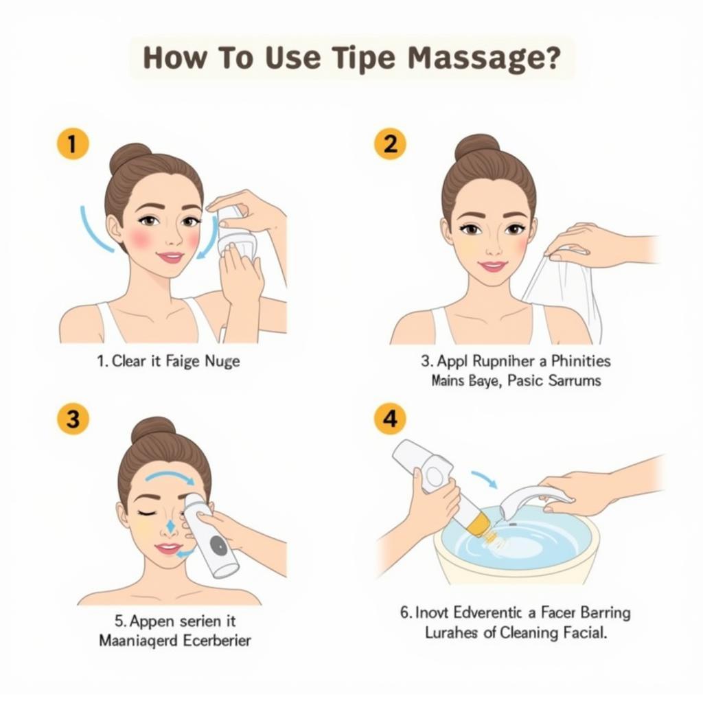 Hướng dẫn sử dụng máy massage mặt cầm tay