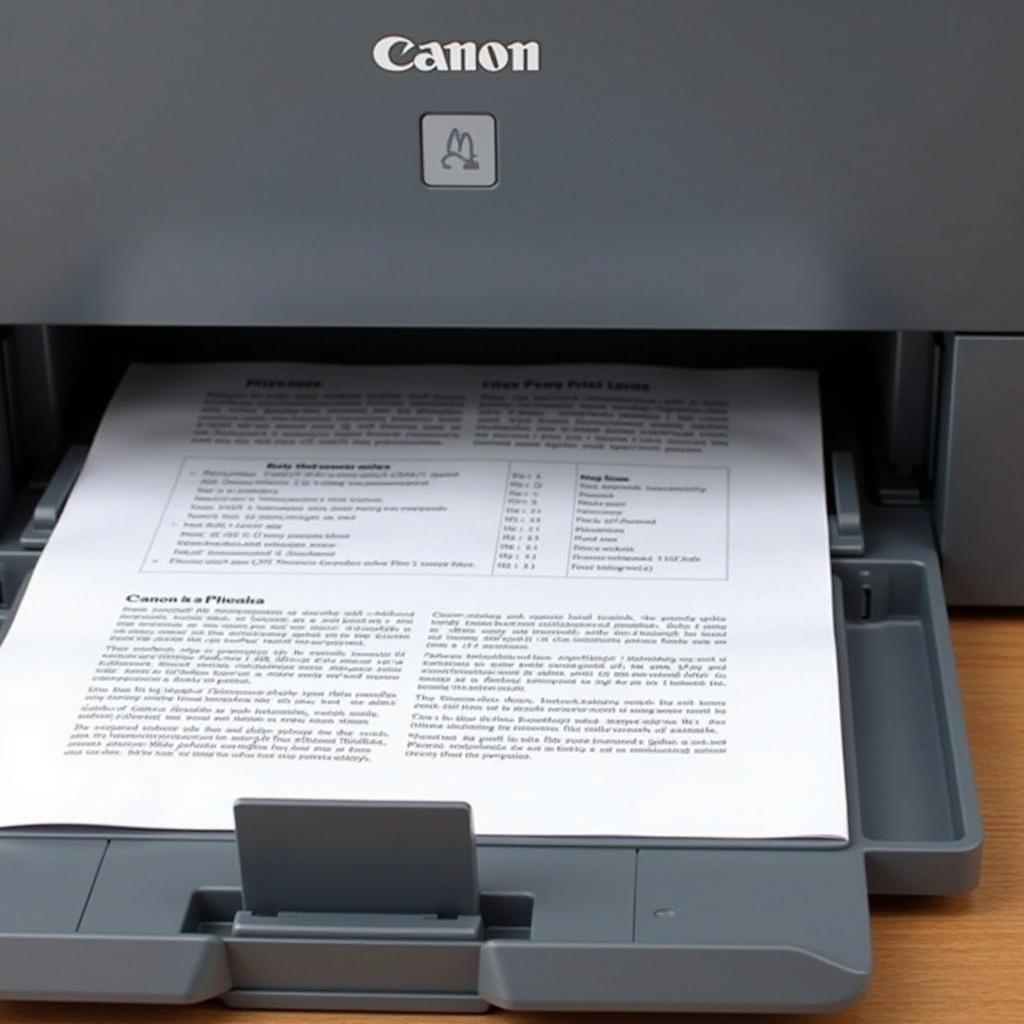 In thử tài liệu từ máy in Canon LBP 251DW