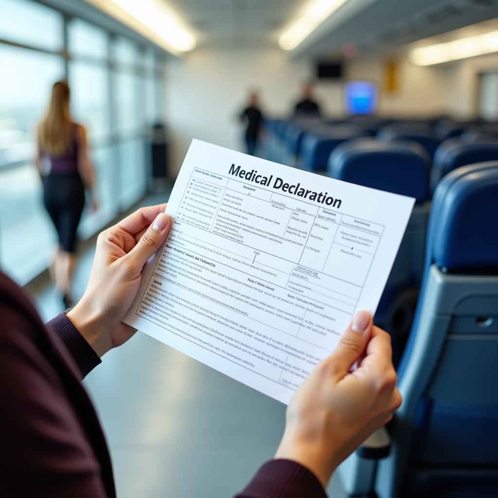 Printing a Medical Declaration Form