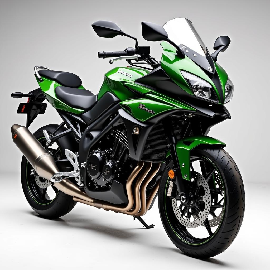 Kawasaki Z1000 với thiết kế góc cạnh và hầm hố